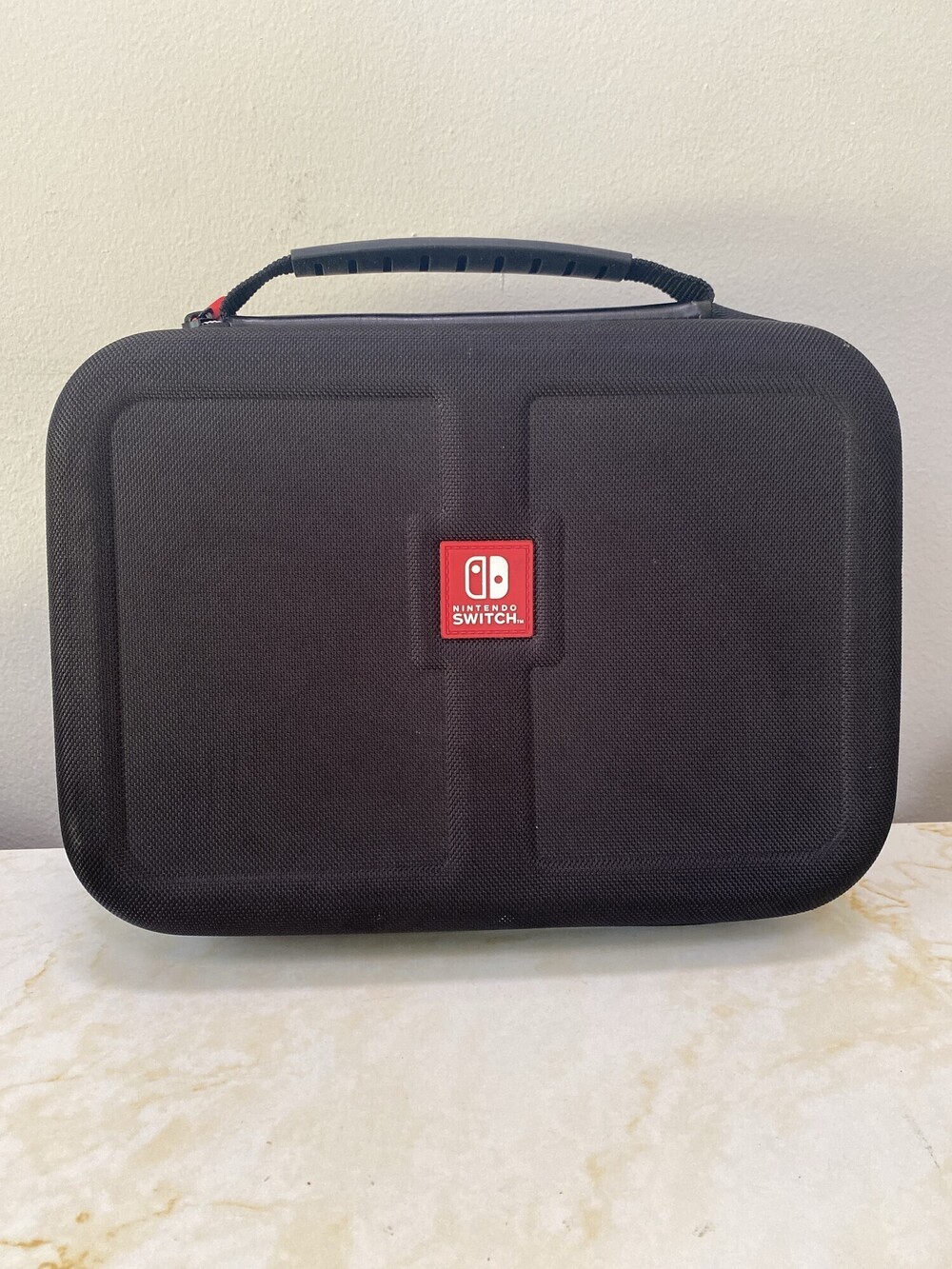 Nintendo Switch Black Deluxe Travel Case Red Logo